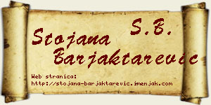 Stojana Barjaktarević vizit kartica